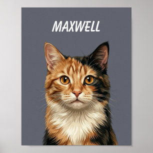 Op maat gemaakte huisdierportretten met behulp van poster