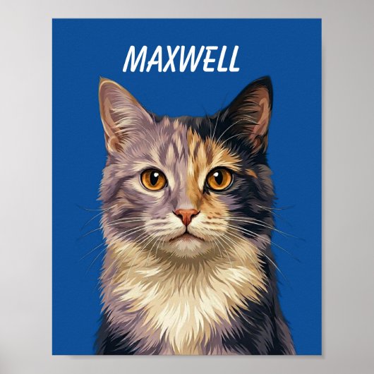Op maat gemaakte huisdierportretten met behulp van poster (Voorkant)