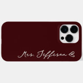 Op maat gemaakte huwelijks-telefoonhoesje cadeau v Case-Mate iPhone case (Achterkant (horizontaal))