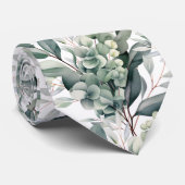 Op maat gemaakte huwelijksnaam op de achterkant va stropdas (Opgerold)