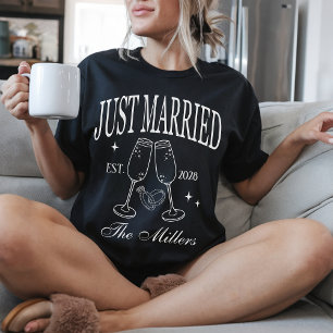 Op maat gemaakte huwelijksreis-shirts voor pasgetr t-shirt
