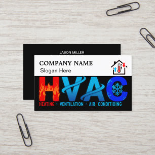 Op maat gemaakte HVAC-zaakkaart met bedrijfslogo s Visitekaartje