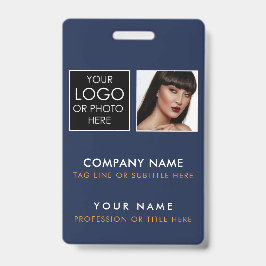 Op maat gemaakte ID-badgeprint Employee-ID-foto bl Badge