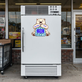 Op maat gemaakte ijszak Polar Beer promotie Sticker