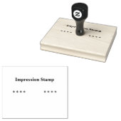 Op maat gemaakte indrukstempel Persoonlijke tekst Rubberstempel (Gestempeld)