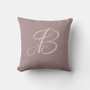 Op maat gemaakte initiaal B-monogram Kussen