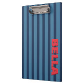 Op maat gemaakte initiaal monogram gestreept klembord (Links)