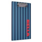 Op maat gemaakte initiaal monogram gestreept klembord (Rechts)