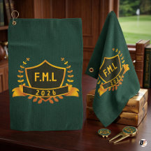 Op maat gemaakte initiaal monogram goud schild cre