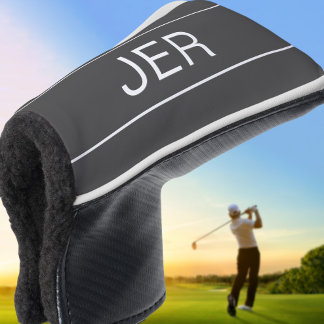 Op maat gemaakte initialen Elegante golfer Moderne Golfheadcover