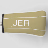 Op maat gemaakte initialen modern monogram sport p golfheadcover (Voorkant)