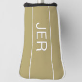 Op maat gemaakte initialen modern monogram sport p golfheadcover (Draai 90)