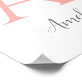 Op maat gemaakte initiële afdruk poster (Hoek)