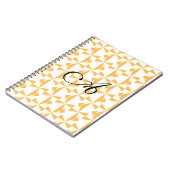 Op maat gemaakte initiële Pompoen Windmolens Notitieboek (Linkerzijde)