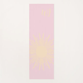 Op maat gemaakte initiële zon-yogamat yogamat