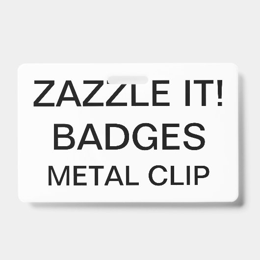 Op maat gemaakte INKLAPBARE CLIP BADGE (Voorzijde)