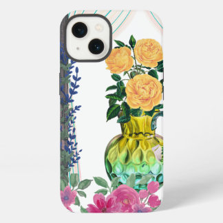 Op maat gemaakte iPhone 13 hoes met monogram, Blo Hoesje