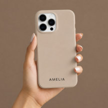 Op maat gemaakte iPhone-hoes Beige kleur
