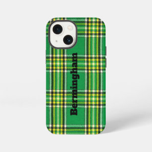 Op maat gemaakte iPhone-hoes groene ruitontwerp iPhone 13 Mini Hoesje