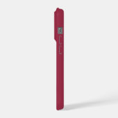 Op maat gemaakte iPhone-hoes met monogram als cade iPhone Hoesje (Linkerkant)