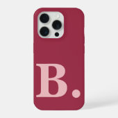 Op maat gemaakte iPhone-hoes met monogram als cade iPhone Hoesje (Achterkant)