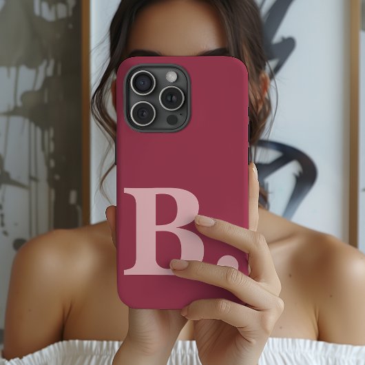 Op maat gemaakte iPhone-hoes met monogram als cade iPhone Hoesje