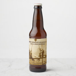 Op maat gemaakte Iron Worker Hoofdpijn Bal Thuis G Bier Etiket