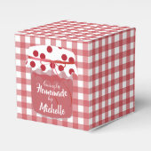 Op maat gemaakte jam en Gingham Bedankdoosjes (Voorkant Zijde)