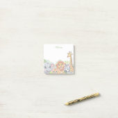 Op maat gemaakte Jungle Safari Dieren Plaknotities Post-it® Notes (Op bureau)