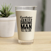 Op maat gemaakte Junior Bruidsjonker Naam Aandenke Glas
