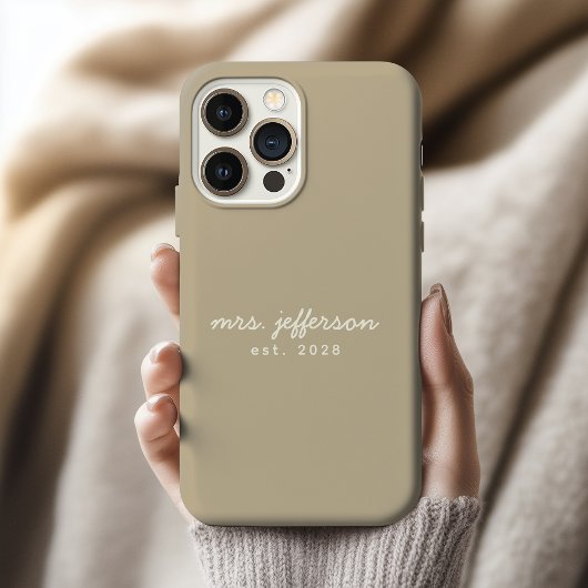 Op maat gemaakte "Just Married" telefoonhoesje voo Case-Mate iPhone Case
