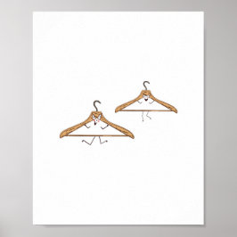 Op maat gemaakte kaart. Grappige hangers Poster