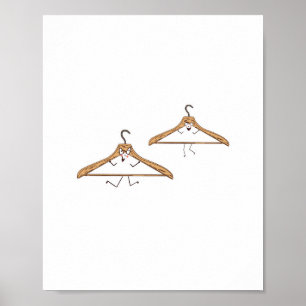 Op maat gemaakte kaart. Grappige hangers Poster