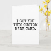 Op maat gemaakte Kaart omdat ik zorg en dingen gra (Gele Bloem)