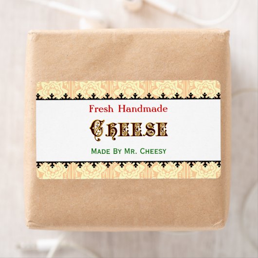 , op maat gemaakte kaasetiketten etiket (Insitu)
