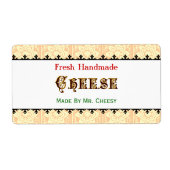 , op maat gemaakte kaasetiketten etiket (Voorkant)