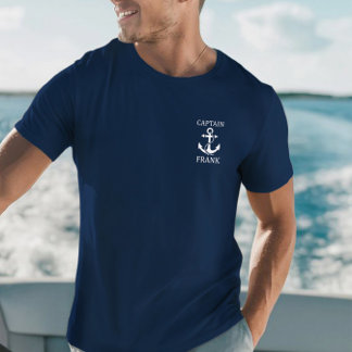 Op maat gemaakte kapiteinshirts, anker T-shirt, ge T-shirt