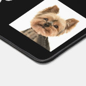 Op maat gemaakte katten- en hondenfoto's op zwarte bureaumat (Hoek)