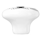 Op maat gemaakte kattengezicht dinges keramische knop (Zijkant)