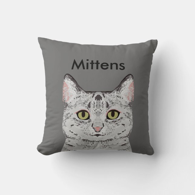 Op maat gemaakte kattenkussen - Cute op maat gemaa Kussen (Voorkant)