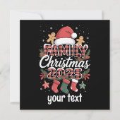 Op maat gemaakte kerst 2025 gepersonaliseerde bijp feestdagenkaart (Voorkant)