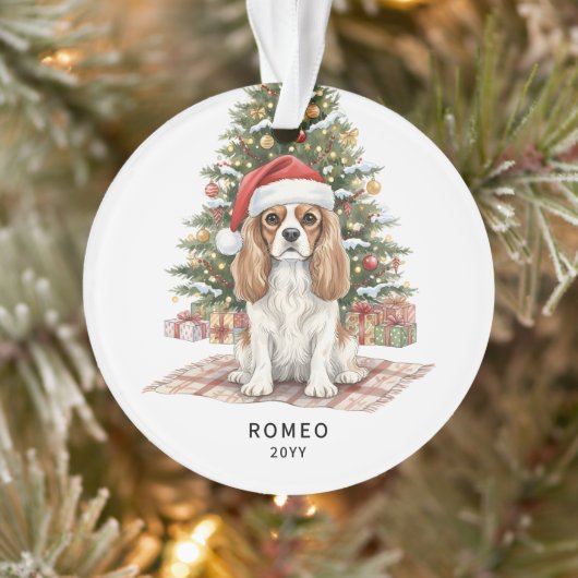 Op maat gemaakte Kerst Cavalier King Charles Spani Ornament (Boom)