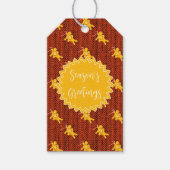 Op maat gemaakte kerst-gingerbread cadeaulabel (Voorkant)