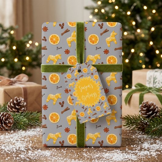 Op maat gemaakte kerst gingerbread cadeaulabel