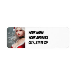 Op maat gemaakte Kerst Retouradreslabels Etiket