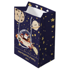 Op maat gemaakte Kerst Spaceship van de Kerstman Medium Cadeauzakje