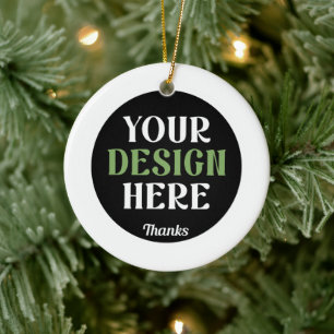 Op maat gemaakte kerstdecoratie met foto   Uniek Keramisch Ornament