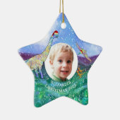 Op maat gemaakte kerstfoto 2022 keramisch ornament (Rechts)