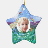 Op maat gemaakte kerstfoto 2022 keramisch ornament (Links)