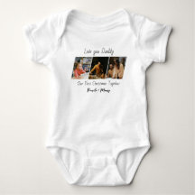 Op maat gemaakte kerstfoto baby-body